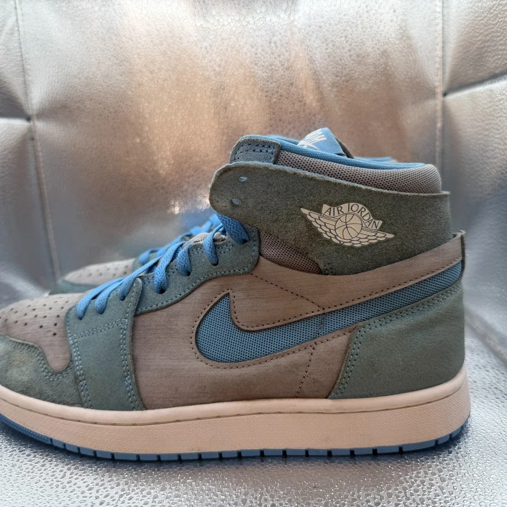 Size 11 Jordan 1 Zoom Comfort 2 High University Blue Mens Sneakers DV1307-014
